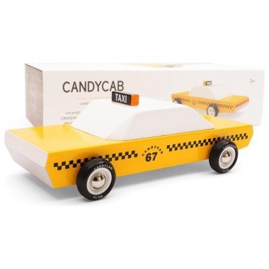 Candylab medinis Taxi automobilis - Mediniai mašinų modeliukai