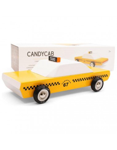 Candylab medinis Taxi automobilis - Mediniai mašinų modeliukai Candylab medinis Taxi automobilis - Mediniai mašinų modeliukai