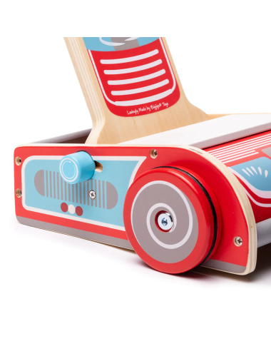 Bigjigs medinis vaikiškas dulkių siurblys - Mediniai žaislai