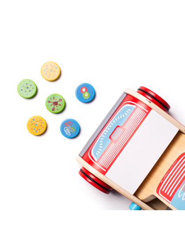 Bigjigs medinis vaikiškas dulkių siurblys - Mediniai žaislai