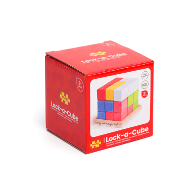 Bigjigs medinė dėlionė-galvosūkis Kubas - Lavinamieji žaidimai vaikams nuo 3 metų