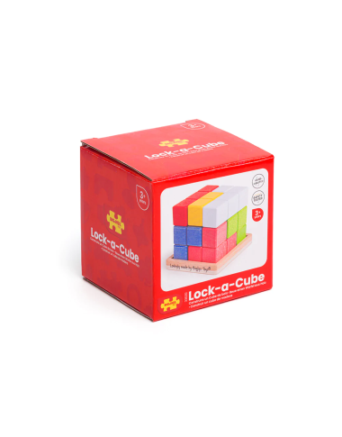 Bigjigs medinė dėlionė-galvosūkis Kubas - Lavinamieji žaidimai vaikams nuo 3 metų