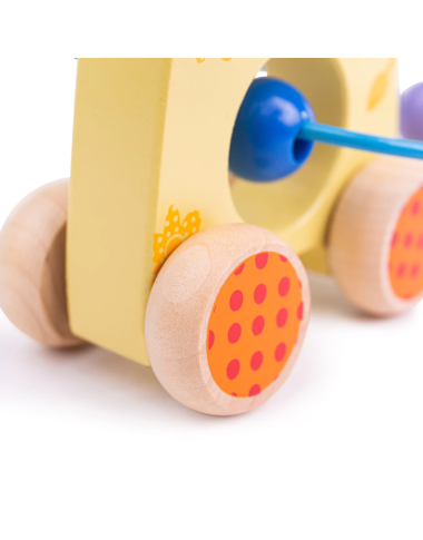 Bigjigs medinis žaislas Žirafa - Mediniai lavinamieji žaislai vaikams