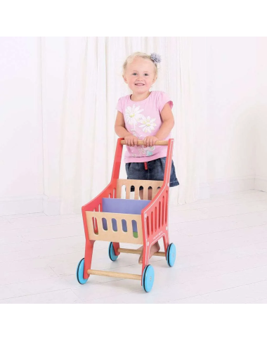 Bigjigs medinis prekybos vežimėlis - Mediniai žaislai vaikams