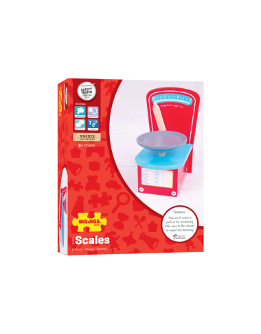 Bigjigs medinės svarstyklės - Mediniai žaislai vaikams