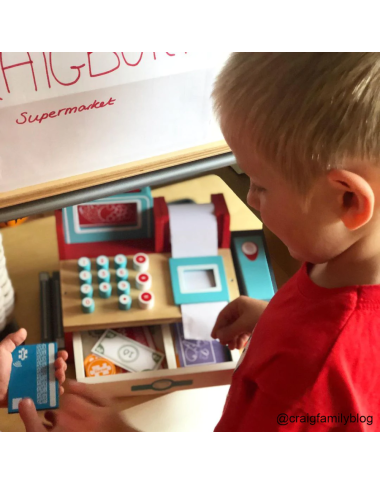 Bigjigs medinis kasos aparatas - Mediniai žaislai vaikams nuo 3 metų Bigjigs medinis kasos aparatas - Mediniai žaislai vaikams nuo 3 metų