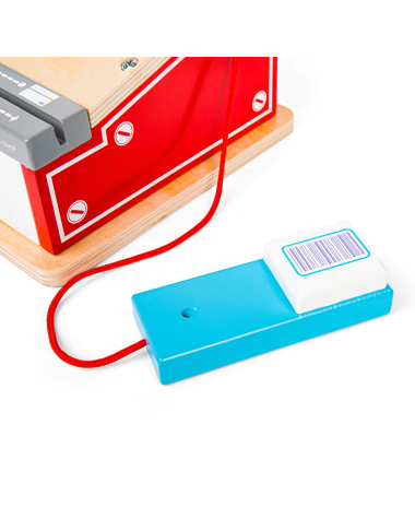 Bigjigs medinis kasos aparatas - Mediniai žaislai vaikams nuo 3 metų Bigjigs medinis kasos aparatas - Mediniai žaislai vaikams nuo 3 metų