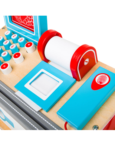 Bigjigs medinis kasos aparatas - Mediniai žaislai vaikams nuo 3 metų Bigjigs medinis kasos aparatas - Mediniai žaislai vaikams nuo 3 metų