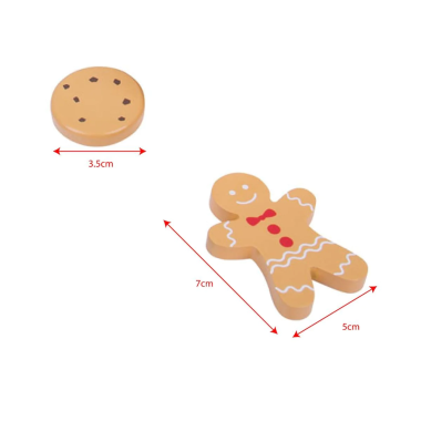 Bigjigs medinių sausainių dėžutė - Mediniai žaislai vaikams nuo 3 metų