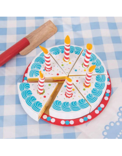Bigjigs medinis gimtadienio tortas - Mediniai žaislai vaikams vaikams nuo 3 metų