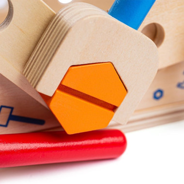 Bigjigs medinė meistro įrankių dėžė - Mediniai žaislai vaikams