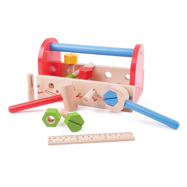 Bigjigs medinė meistro įrankių dėžė - Mediniai žaislai vaikams