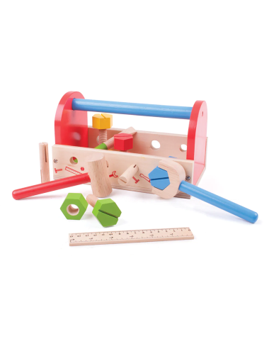 Bigjigs medinis meistro lagaminas - Mediniai žaislai vaikams