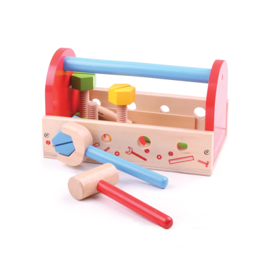 Bigjigs medinis meistro lagaminas - Mediniai žaislai vaikams