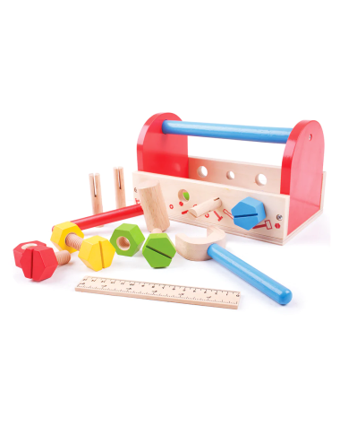 Bigjigs medinis meistro lagaminas - Mediniai žaislai vaikams