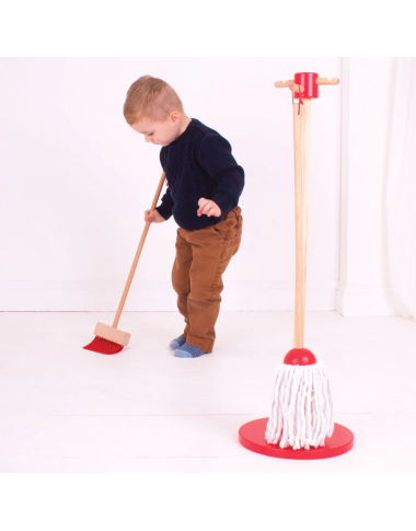 Bigjigs medinis valymo rinkinys - Mediniai žaislai vaikams