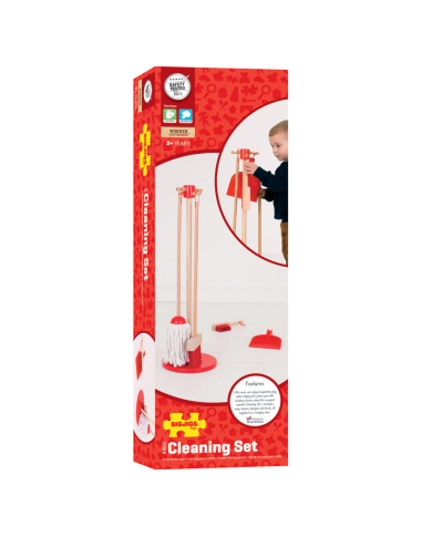Bigjigs medinis valymo rinkinys - Mediniai žaislai vaikams