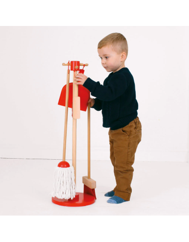Bigjigs medinis valymo rinkinys - Mediniai žaislai vaikams