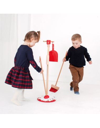 Bigjigs medinis valymo rinkinys - Mediniai žaislai vaikams