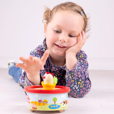 Bigjigs muzikinė dėžutė Ūkis - Muzikiniai žaislai vaikams vaikams nuo 3 metų