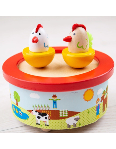 Bigjigs muzikinė dėžutė Ūkis - Muzikiniai žaislai vaikams vaikams nuo 3 metų