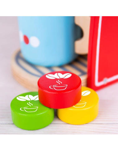 Bigjigs medinis Kavos aparatas - Mediniai žaislai vaikams