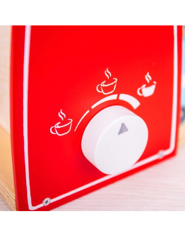 Bigjigs medinis Kavos aparatas - Mediniai žaislai vaikams