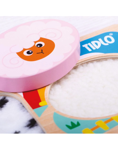 Tidlo medinė sensorinė formų dėlionė Ūkis - Lavinamosios medinės dėlionės vaikams Tidlo medinė sensorinė formų dėlionė Ūkis - Lavinamosios medinės dėlionės vaikams