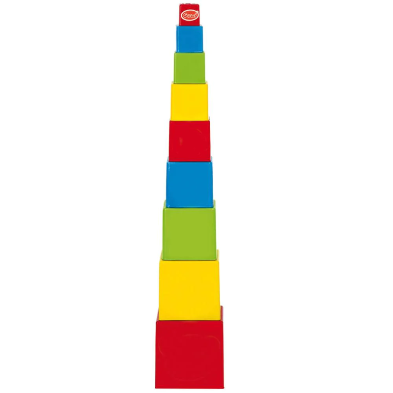 Gowi kvadratinis bokštas - Lavinamieji žaislai vaikams nuo 1 metų