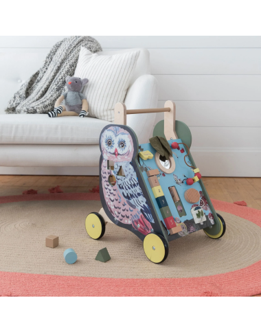 Manhattan Toy medinis stumdukas Pelėda - Mediniai lavinamieji žaislai Manhattan Toy medinis stumdukas Pelėda - Mediniai lavinamieji žaislai