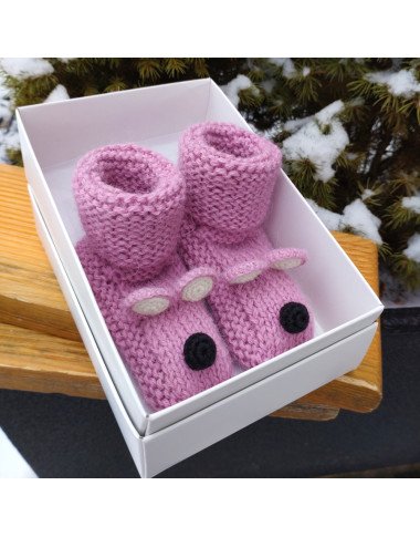 Alpakos vilnos tapukai Peliukai - Vilnonės kojinės kūdikiams Alpakos vilnos tapukai Peliukai - Vilnonės kojinės kūdikiams