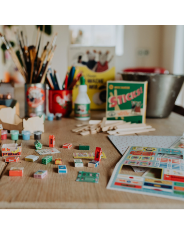 The Mouse Mansion virtuvės ir parduotuvės lankstiniai -Kūrybiniai žaislai vaikams nuo 6 metų