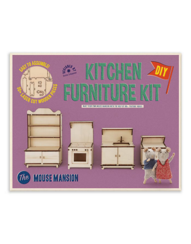 The Mouse Mansion virtuvės baldai - Kūrybiniai žaislai vaikams nuo 6 metų