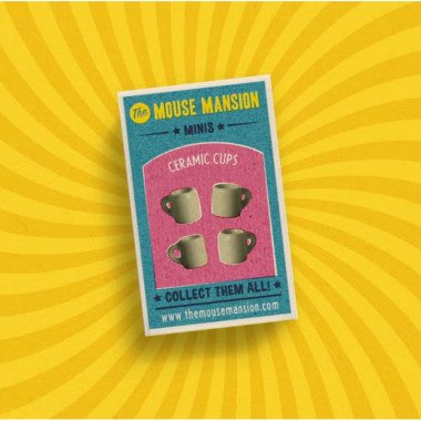 The Mouse Mansion keramikiniai puodeliai - Kūrybiniai žaislai vaikams nuo 6 metų