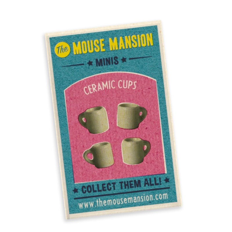 The Mouse Mansion keramikiniai puodeliai - Kūrybiniai žaislai vaikams nuo 6 metų