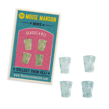 The Mouse Mansion stiklinių rinkinys - Kūrybiniai žaislai vaikams nuo 6 metų