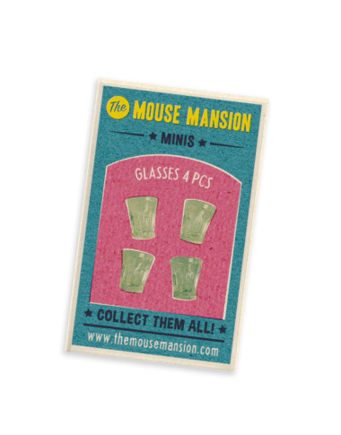 The Mouse Mansion stiklinių rinkinys - Kūrybiniai žaislai vaikams nuo 6 metų