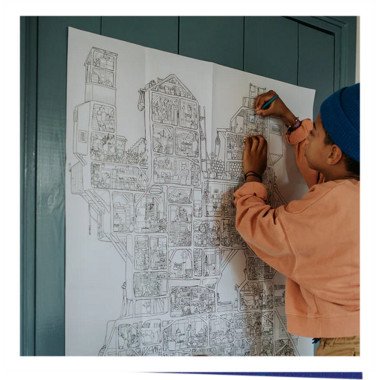 The Mouse Mansion spalinimo plakatas - Kūrybiniai žaislai vaikams nuo 6 metų