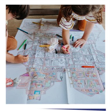 The Mouse Mansion spalinimo plakatas - Kūrybiniai žaislai vaikams nuo 6 metų