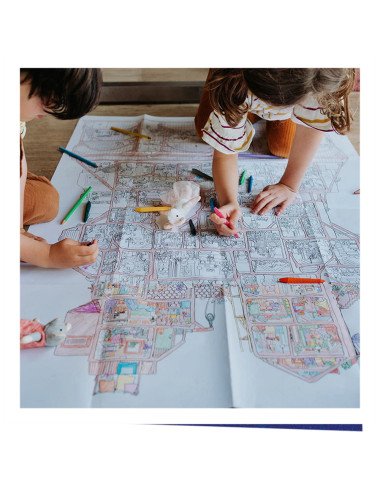 The Mouse Mansion spalinimo plakatas - Kūrybiniai žaislai vaikams nuo 6 metų