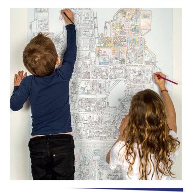 The Mouse Mansion spalinimo plakatas - Kūrybiniai žaislai vaikams nuo 6 metų