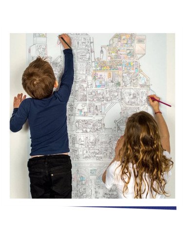 The Mouse Mansion spalinimo plakatas - Kūrybiniai žaislai vaikams nuo 6 metų