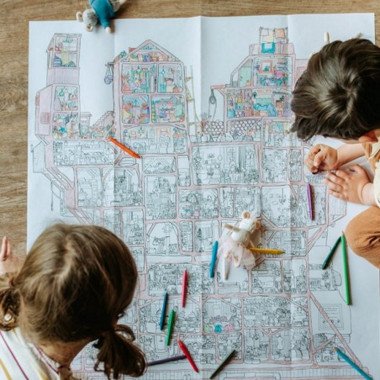 The Mouse Mansion spalinimo plakatas - Kūrybiniai žaislai vaikams nuo 6 metų