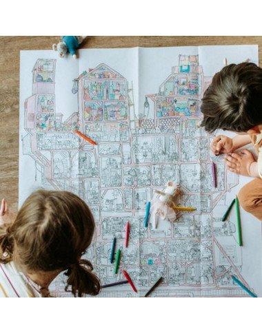 The Mouse Mansion spalinimo plakatas - Kūrybiniai žaislai vaikams nuo 6 metų