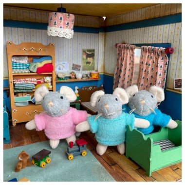 The Mouse Mansion peliukas trynukai - Kūrybiniai žaislai vaikams nuo 5 metų