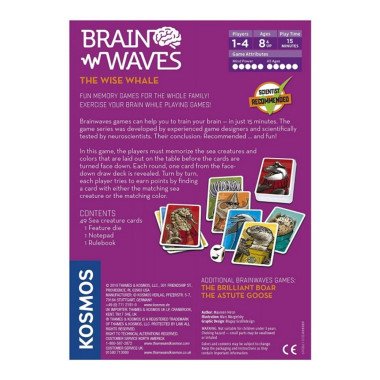 KOSMOS stalo žaidimas Brain Waves The Wise Whale - Lavinamieji žaislai vaikams nuo 6 metų