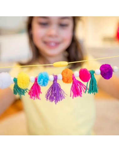 Pompomsų vėrinio gamybos rinkinys - Rankdarbių rinkiniai vaikams