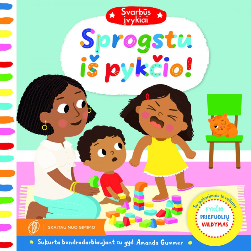 Mokomoji knyga vaikams Sprogstu iš pykčio - Knygos vaikams