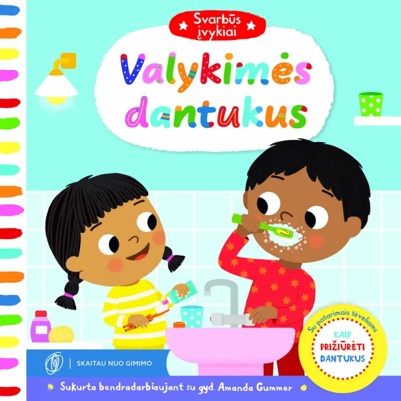 Mokomoji knyga vaikams Valykimės dantukus - Knygos vaikams