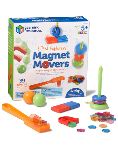 Mokslinis bandymų rinkinys Magnet Movers - Lavinamieji žaislai nuo 5 metų